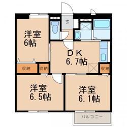 カーサフェリスBの物件間取画像